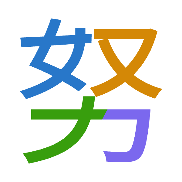 「努」倉頡拆碼：女水大尸（VEKS）