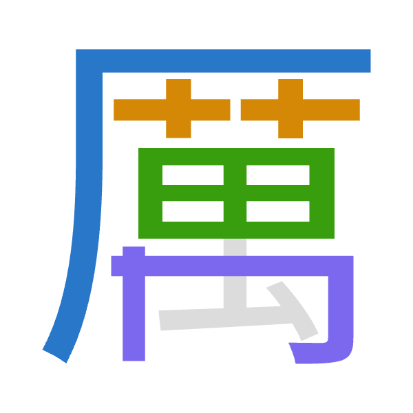 「厲」倉頡拆碼：一廿田月（MTWB）