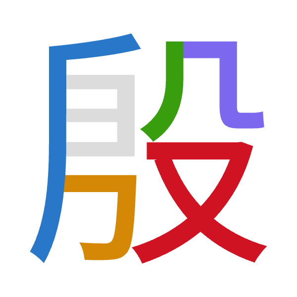 「殷」倉頡拆碼：竹尸竹弓水（HSHNE）