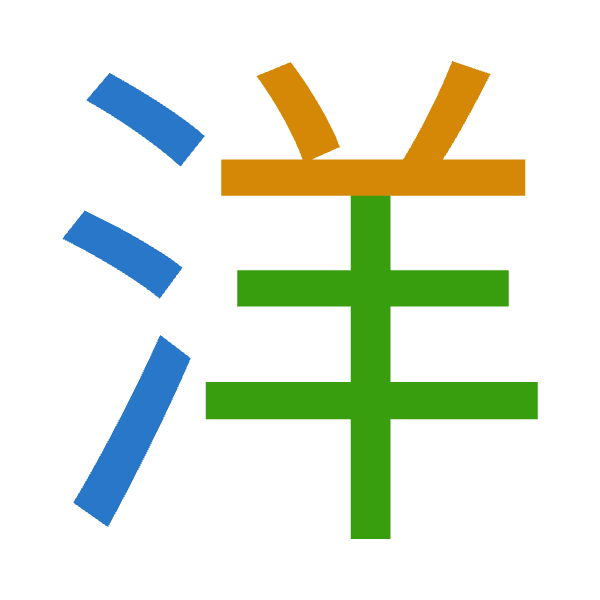 「洋」倉頡拆碼：水廿手（ETQ）