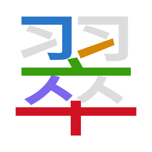 「翠」倉頡拆碼：尸一卜人十（SMYOJ）