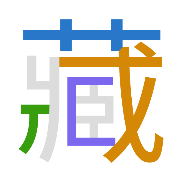「藏」倉頡拆碼：廿戈一尸（TIMS）