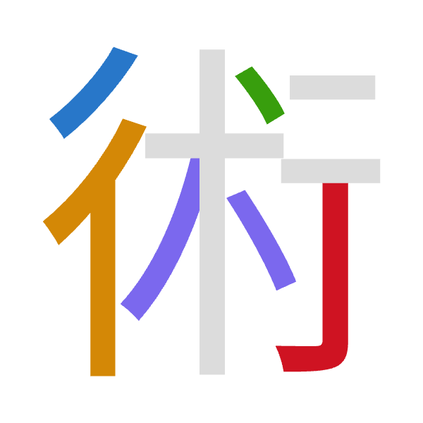 Cangjie decomposition of 術: 竹人戈金弓 (HOICN)