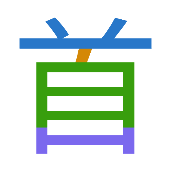 Cangjie decomposition of 首: 廿竹月山 (THBU)
