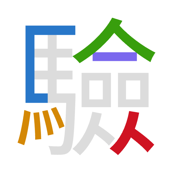 「驗」倉頡拆碼：尸火人一人（SFOMO）